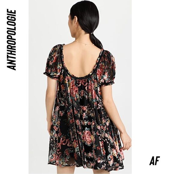 FREE PEOPLE BEAUTIFUL BLOOMS MINI DRESS NWT XS - Picture 8 of 11